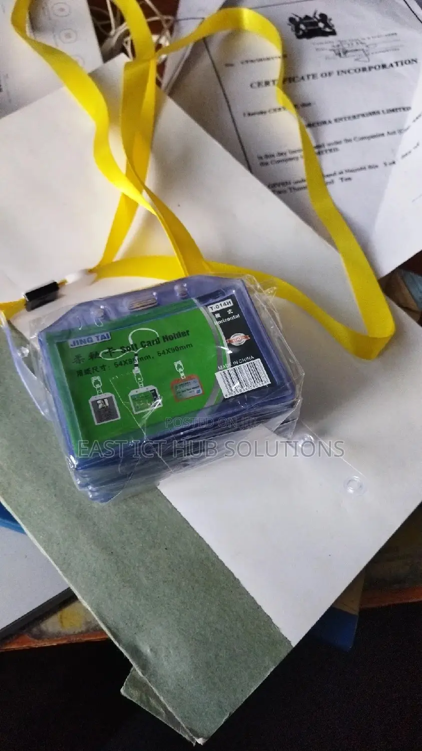 Lanyard With Badge + Double Sided ID Card Holder