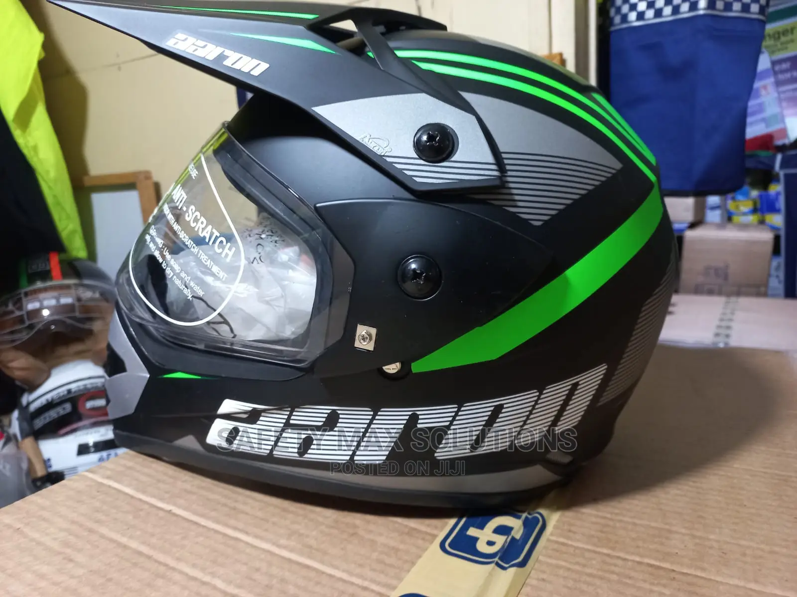 Motorcycle Helmet Aaron Off Road Graphic Helmet.