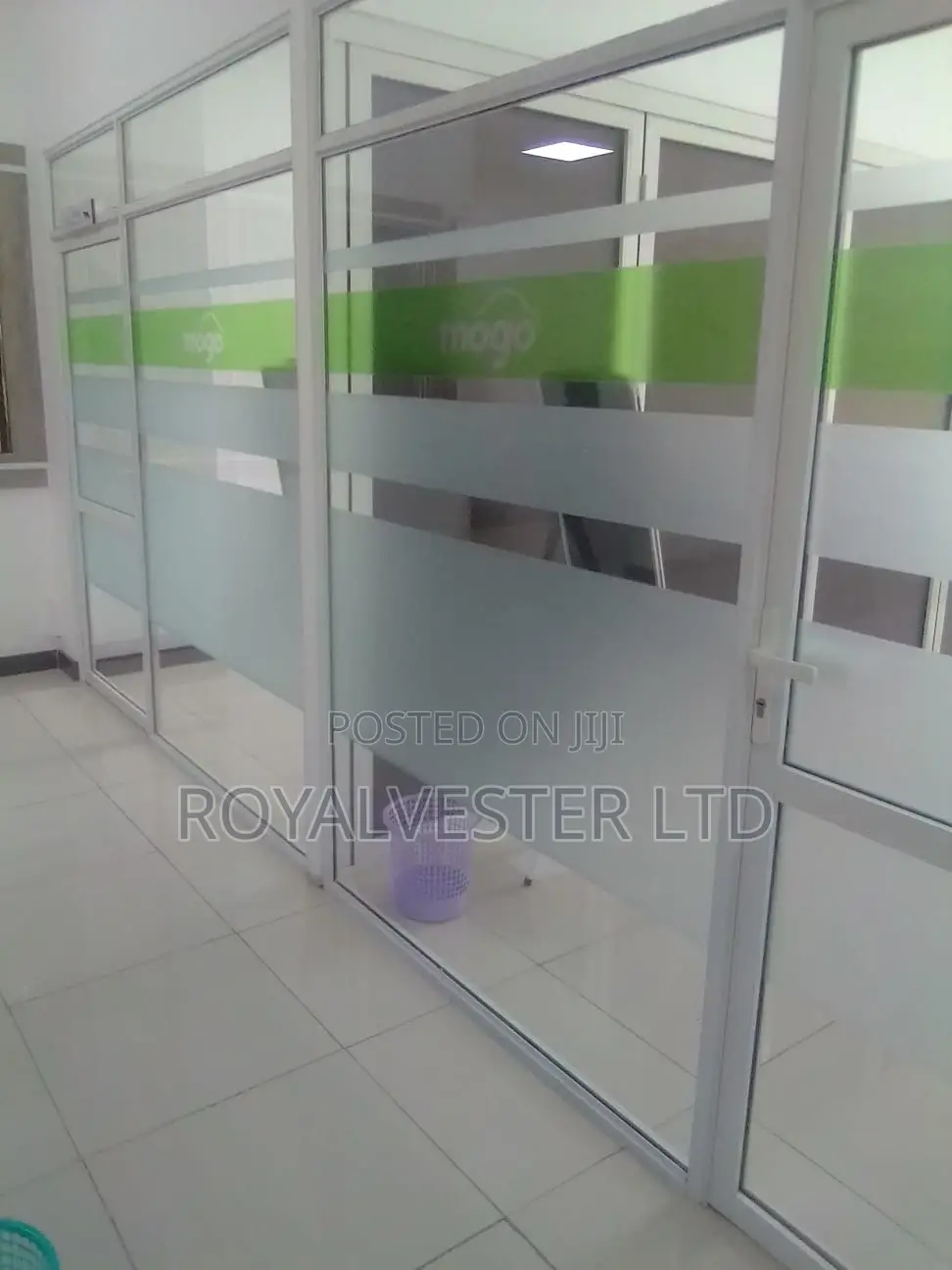 Alluminium and Glass Partitions