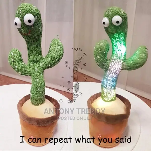Lovely Talking Toy Dancing Cactus Doll Speak Talk Sound.