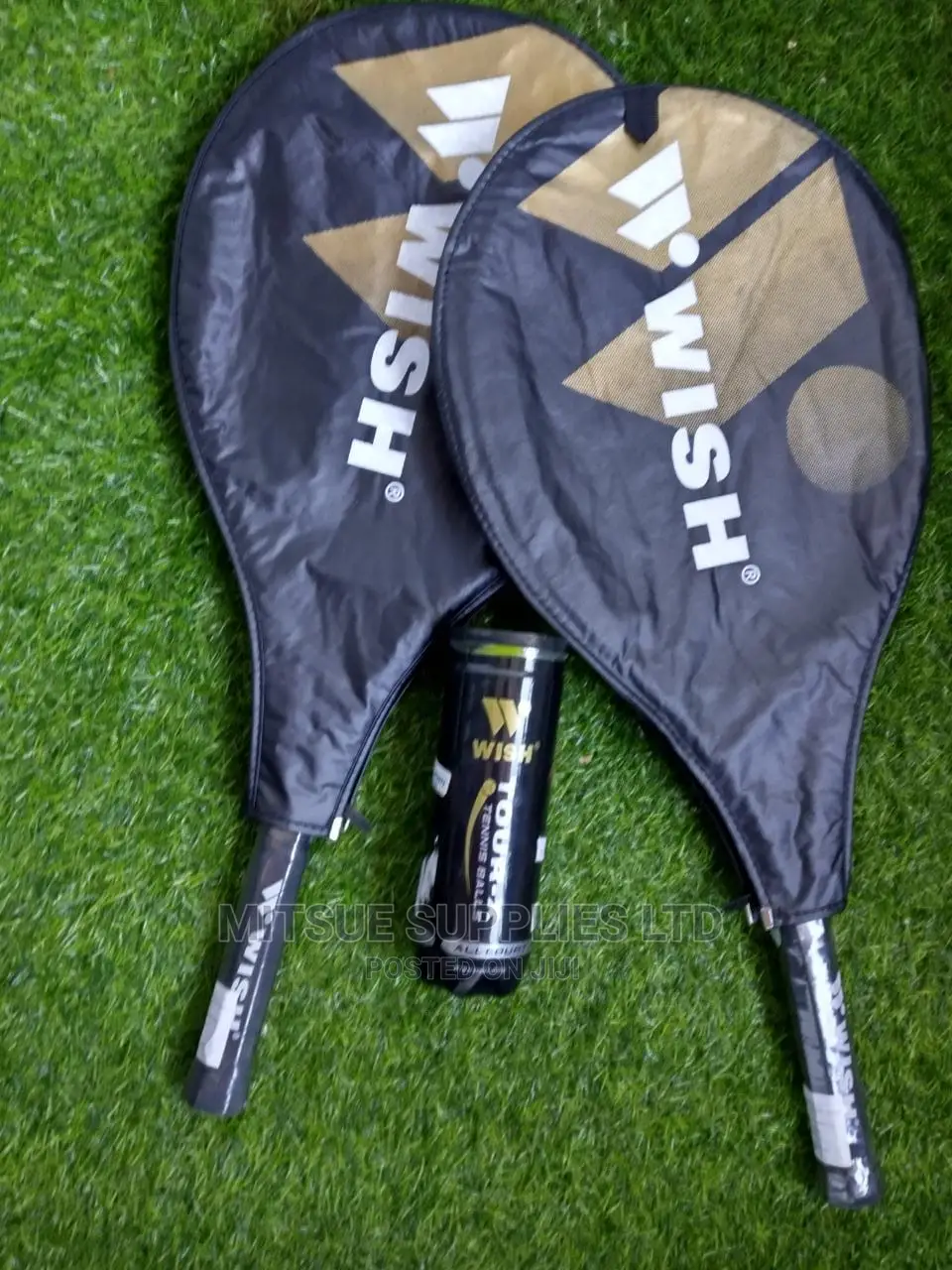 Pair Of Lawn Tennis Racket With Pro Balls