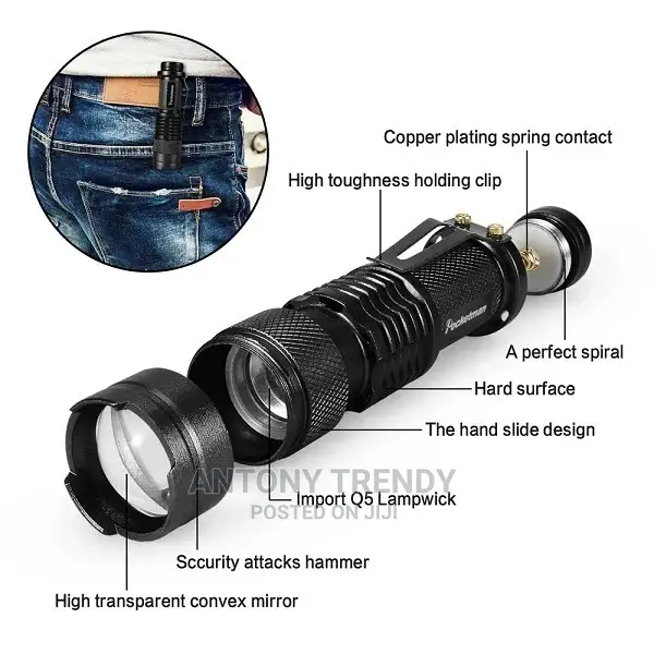Most Bright Led Flashlight XMLT6 Led Aluminum Camping Lamp.