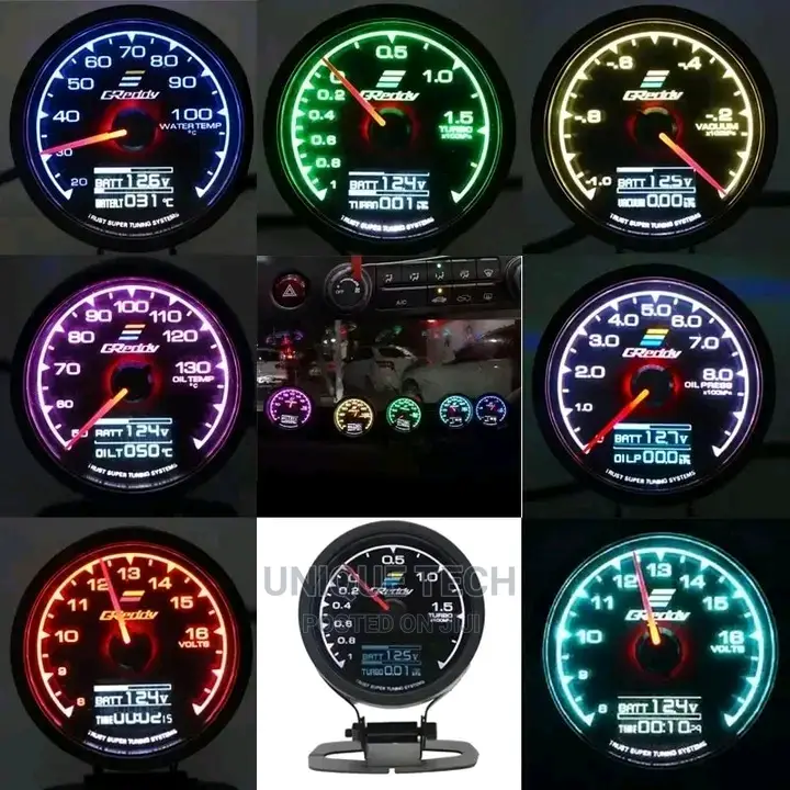 Greddy Performance Gauges-Oil,Water,Afr,Vltg,Boost,Rpm