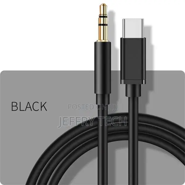 Type-C Car Audio Cable 3.5mm to Tpc Audio Speaker AUX Conver