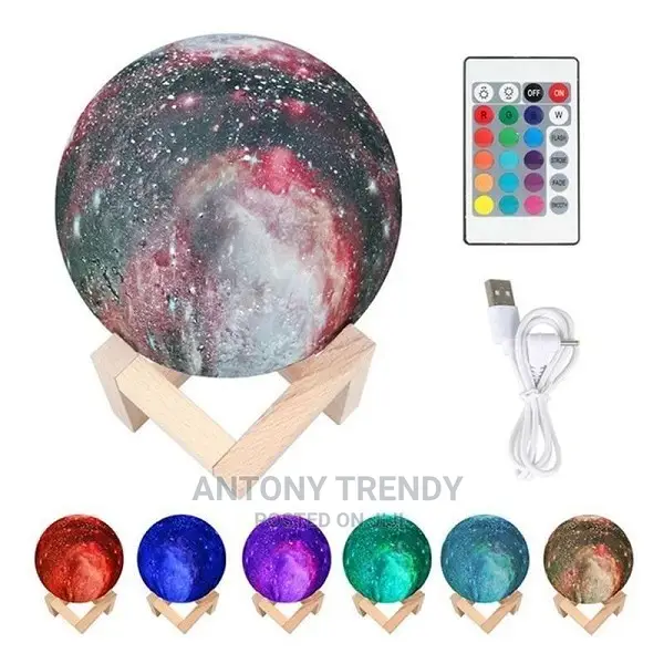 3DLED Color Starry Night Light Open Monochrome Magic Moon.