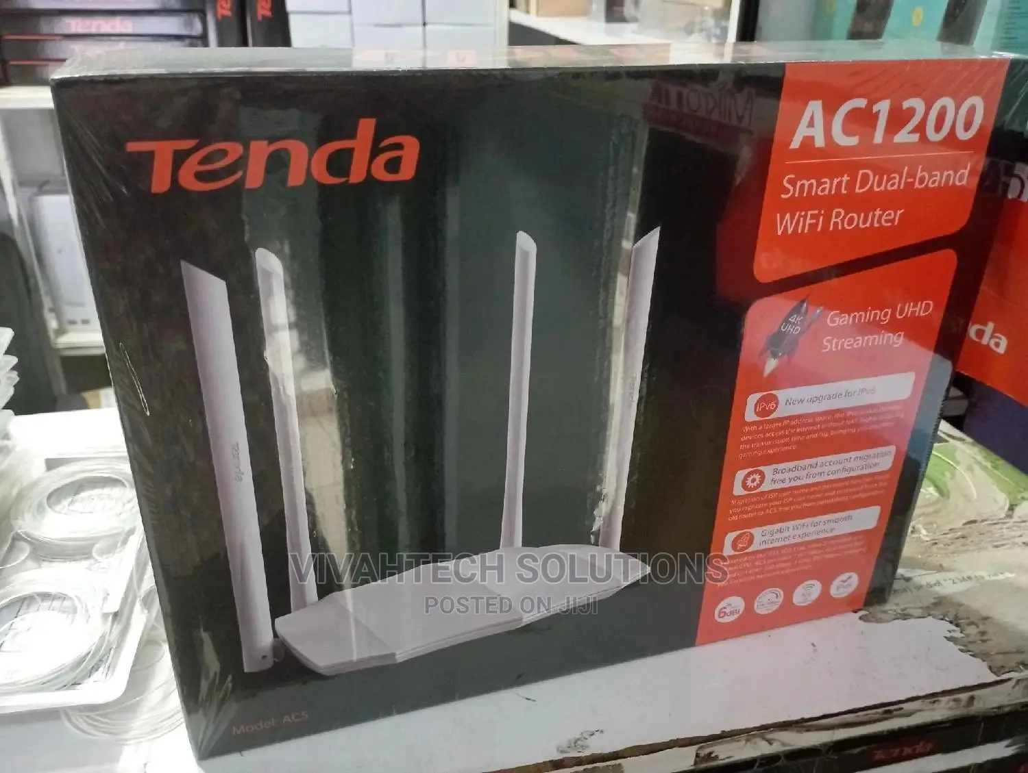 Tenda Ac1200 Smart Dual-Band Wifi-Router Ac5