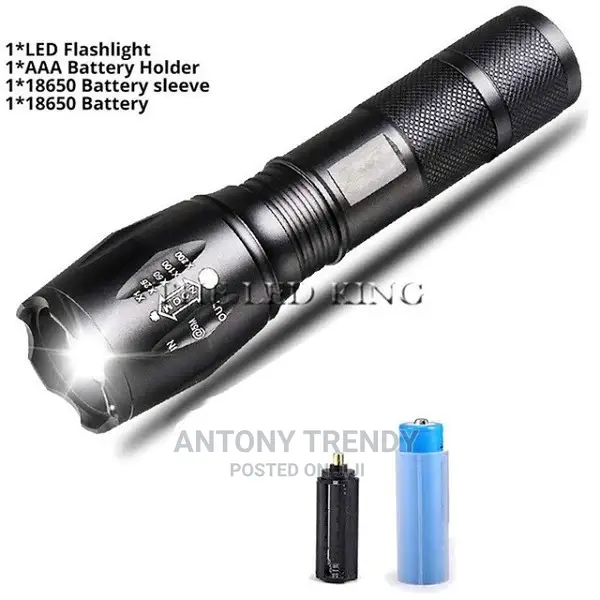 XMLT6 Portable Daylight Flashlight White Light Zoomable .