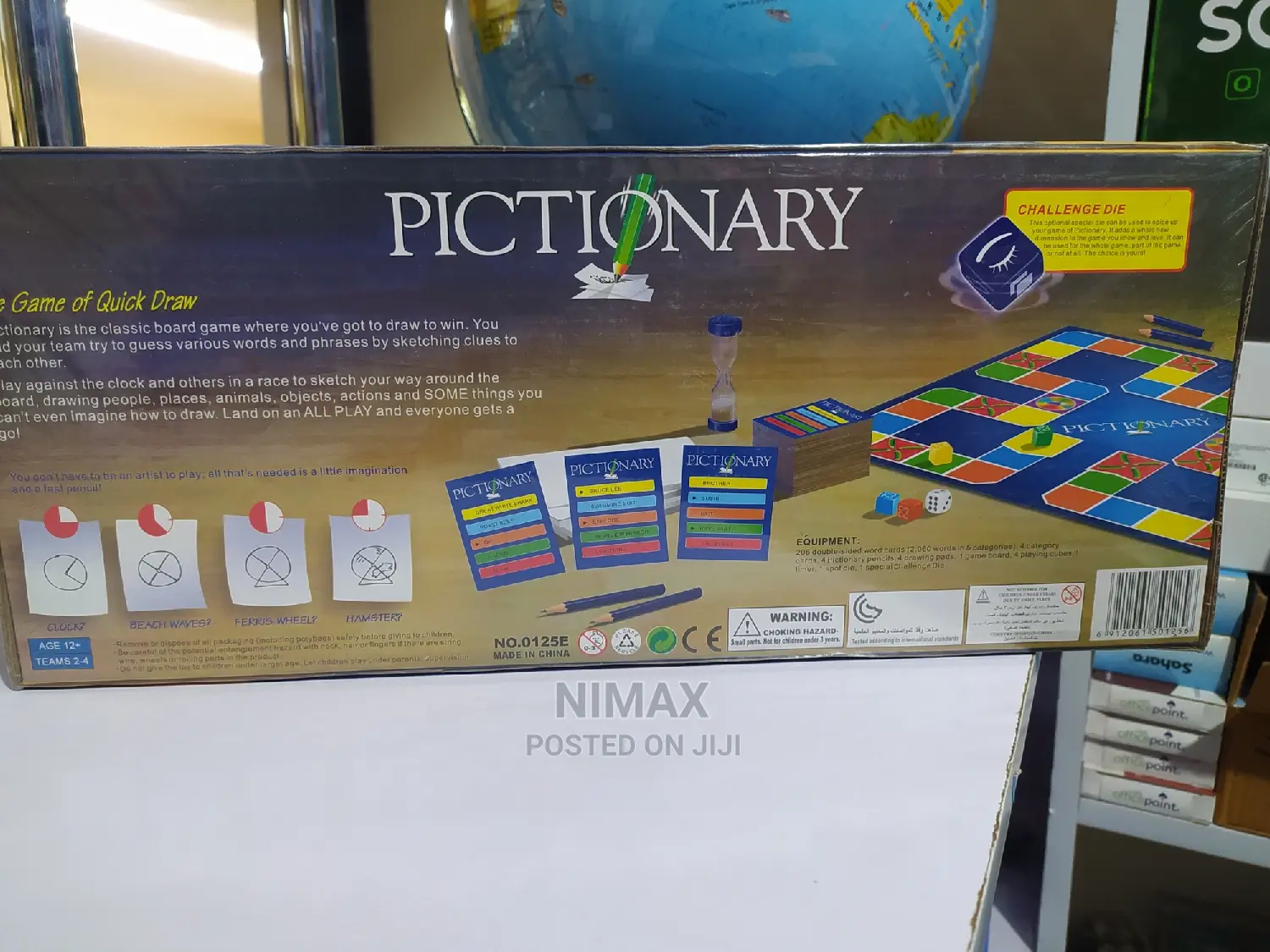 Pictionary Board Game.