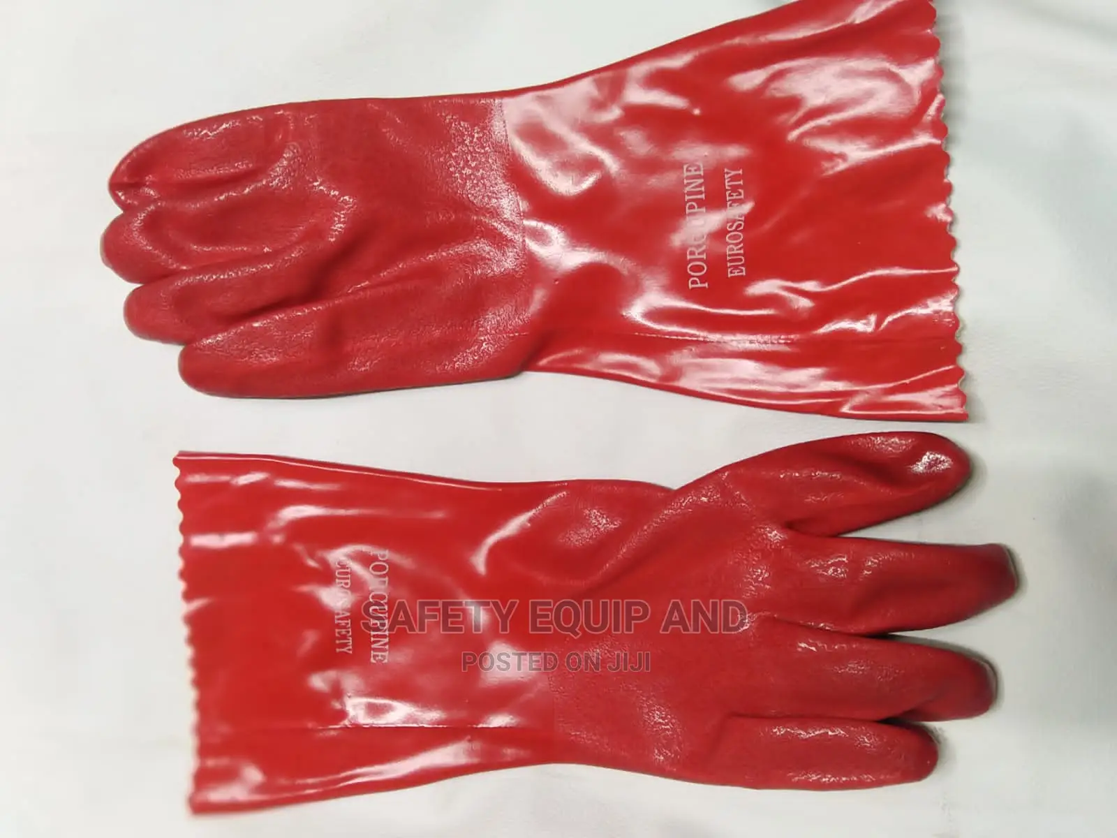 Qualified Red Pvc Gloves
