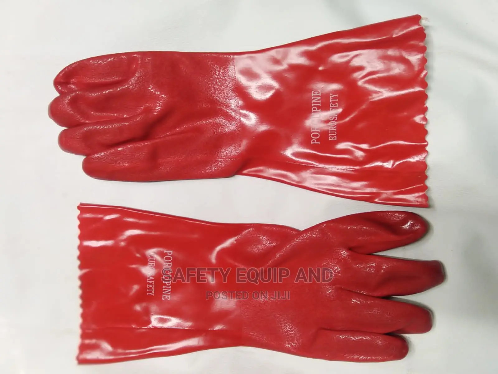 Qualified Red Pvc Gloves