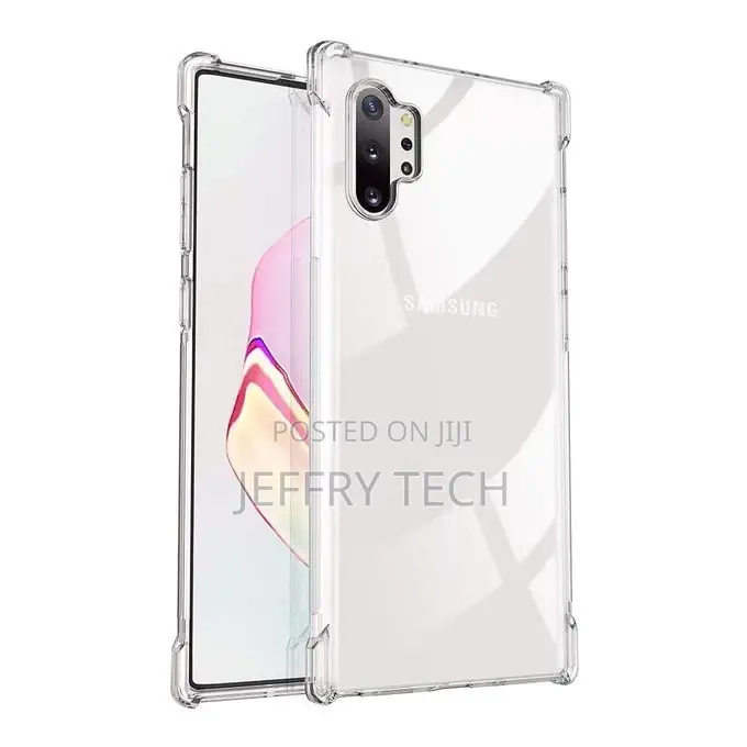 Galaxy Note 10+ Case, Clear Soft Gel TPU Reinforced Corners