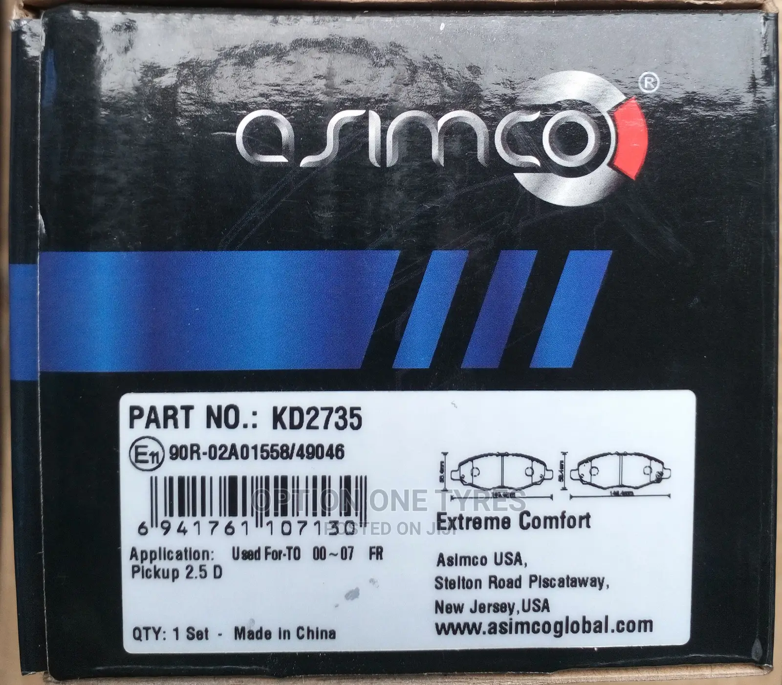 KD 2735 Asimco Break Pad for Sale at Ksh 1,700