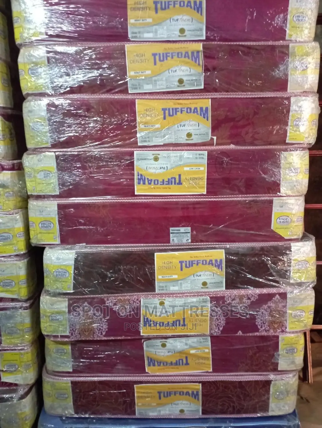 Tuffoam (4by6) HD Mattresses.