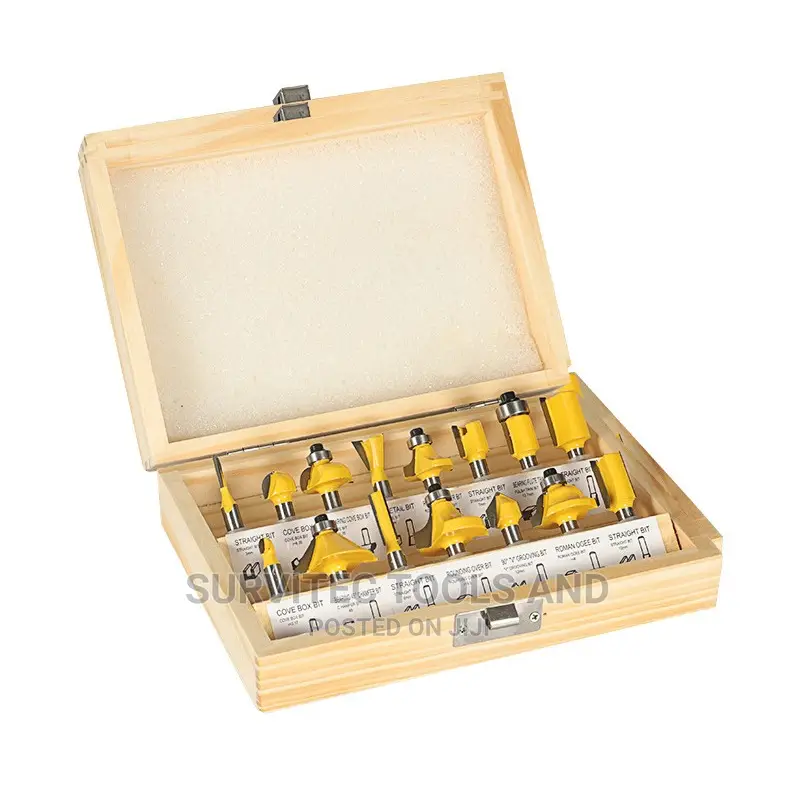 15pcs Wood Router Bits Set