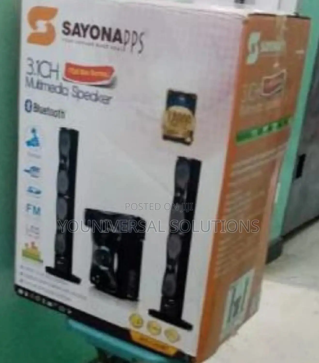 Sayona SHT-1204BT Tall Boy Multimedia System,3.1CH