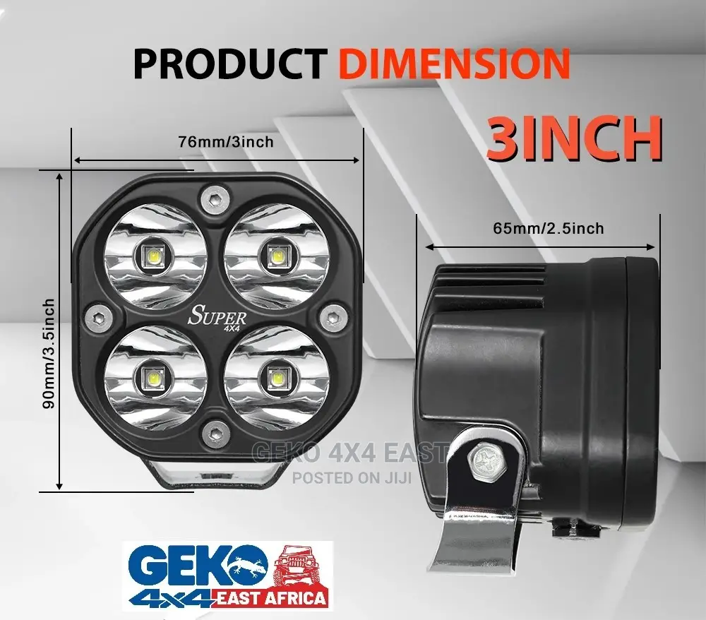Offroad 3 Inch 80 Watts Auxiliary Spot Fog Pods