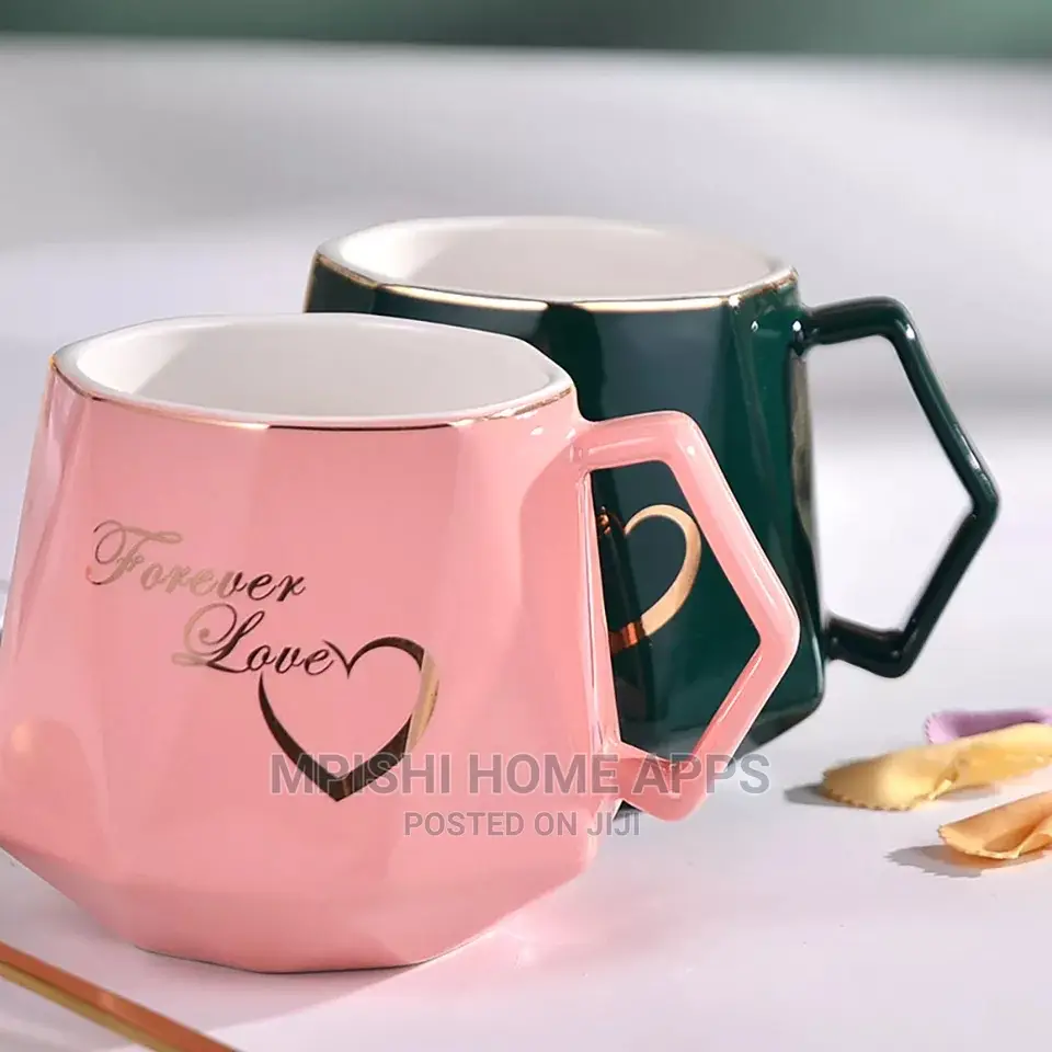 Diamond Shape Ceramic Mugs