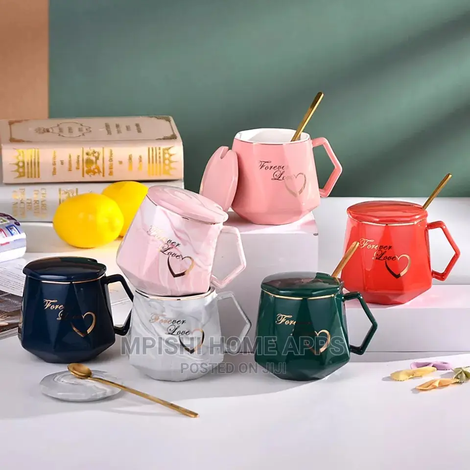 Diamond Shape Ceramic Mugs
