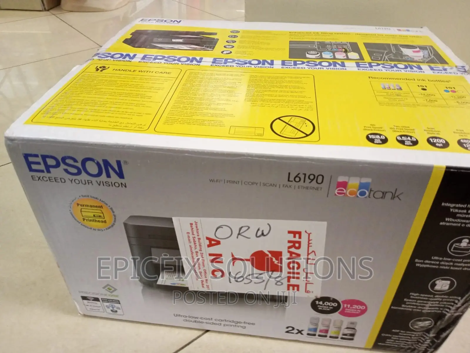 L6190printer Ecotank
