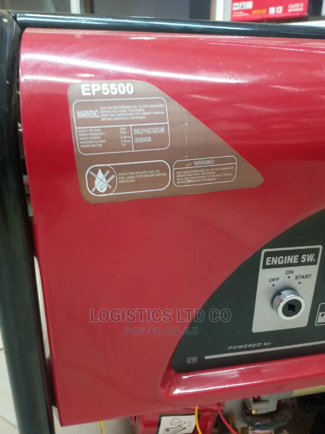 Honda 4-Stroke 5.5kva Keystart Back Up Petrol Generator