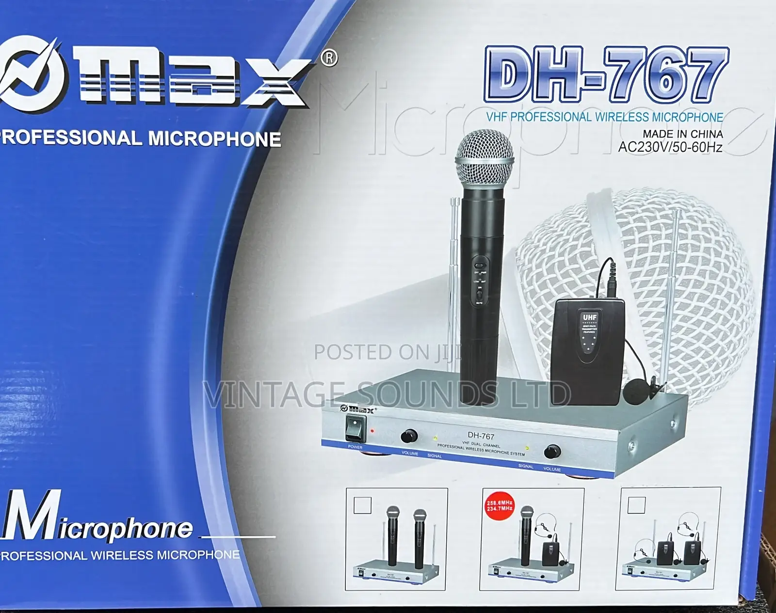 Max Dh767 3pc Wireless Microphone