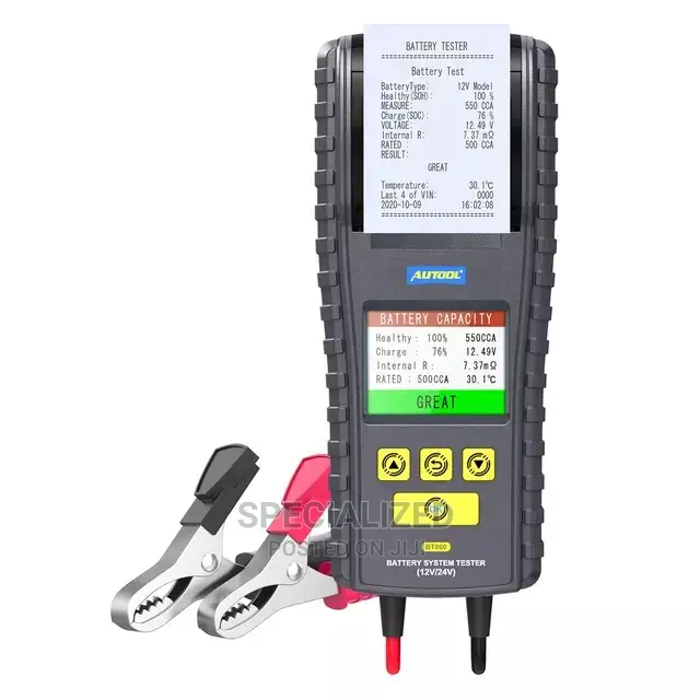 Vehicle Battery and Charging System Tester 12v 24v