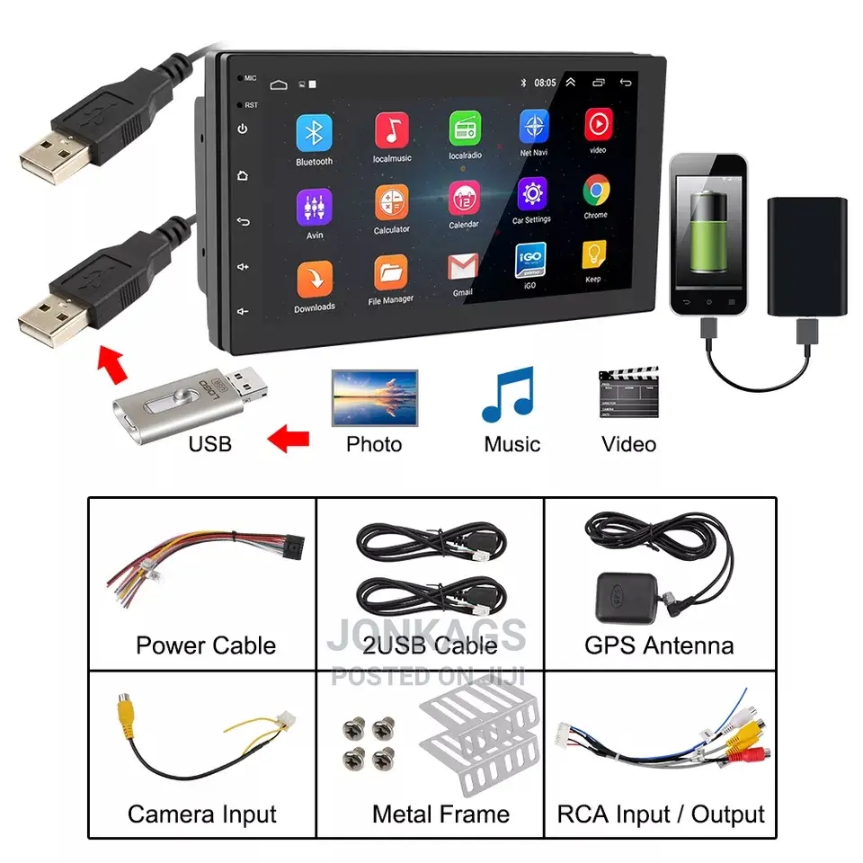 32GB , 8 Inches Android Car Radio