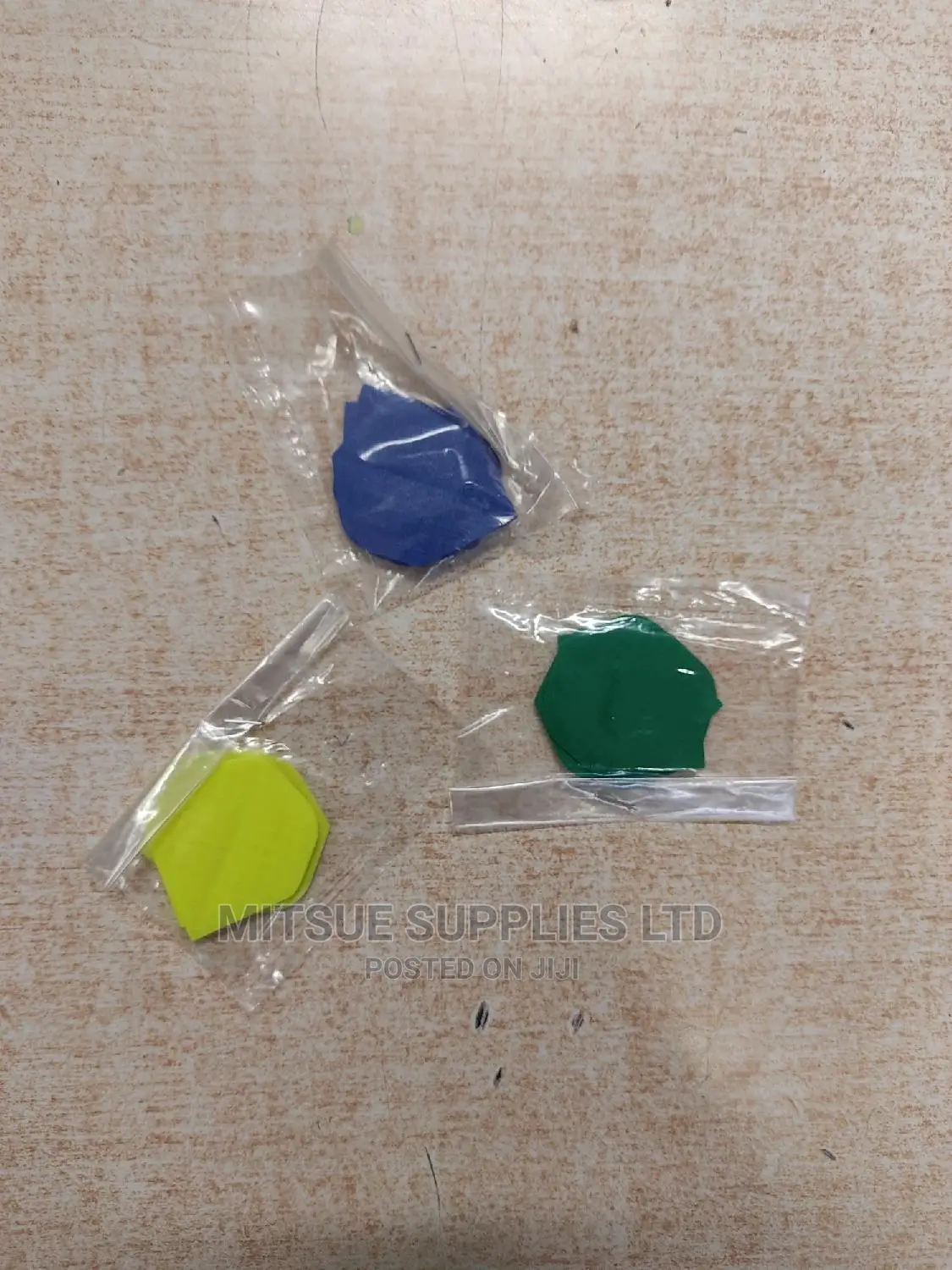 A Set of 9 Cloth Type Dart Flights for Tungsten