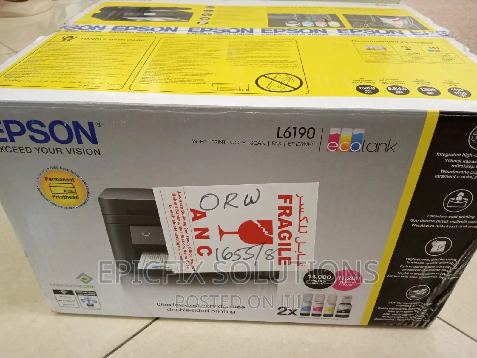 Ethernet Wi-Fi Direct L6190EPSON