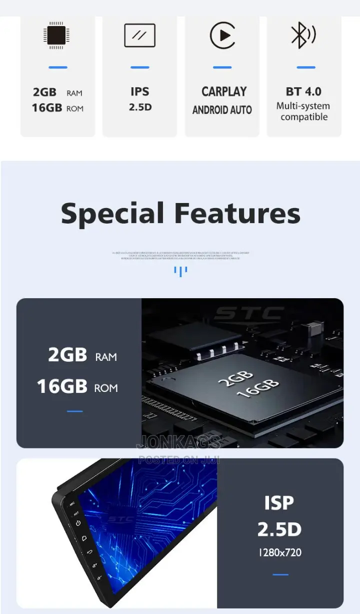 10 Inches Android Version 11 Car Stereo 2gb - 32gb