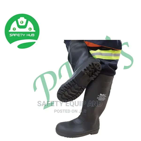Black Steel Toe Gumboots Available