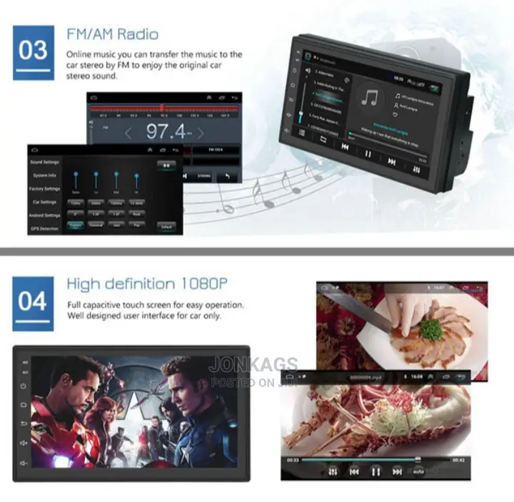 Android Car Radio: 7 Inches 32gb