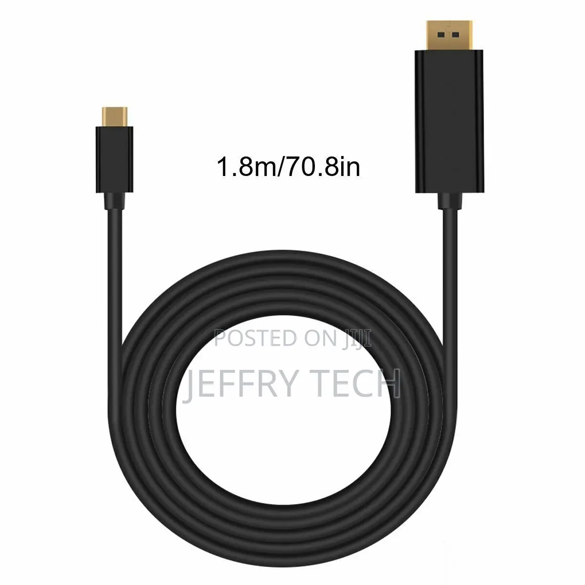 6FT USB Type C Male to Display Port Male Cable Adapter Conve