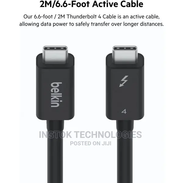 Belkin Connect Thunderbolt 4 Cable, 2M, Active