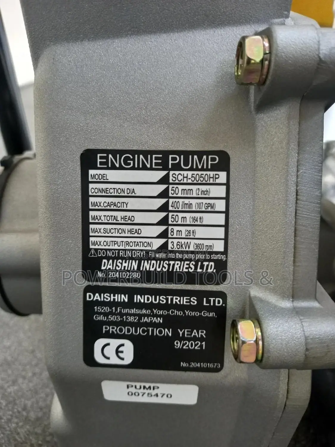 Honda Petrol High Pressure Pump (Sch5950hx 2")