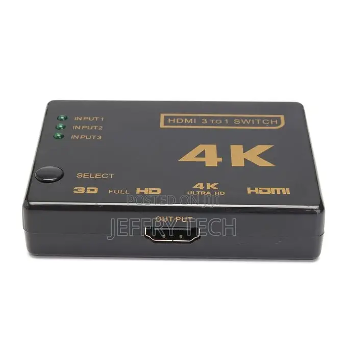 4K 3 in 1out HD Switch Hub Splitter TV Switcher Adapter Ultr