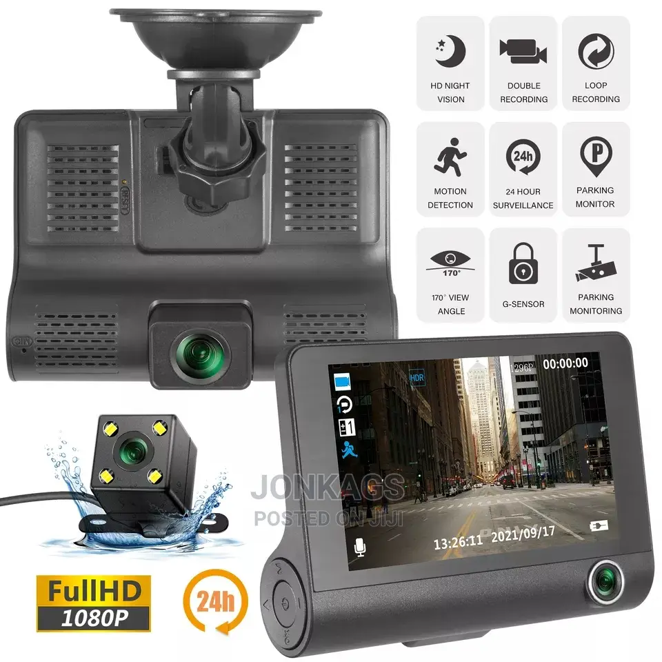 3 Cam Car DVR Camera