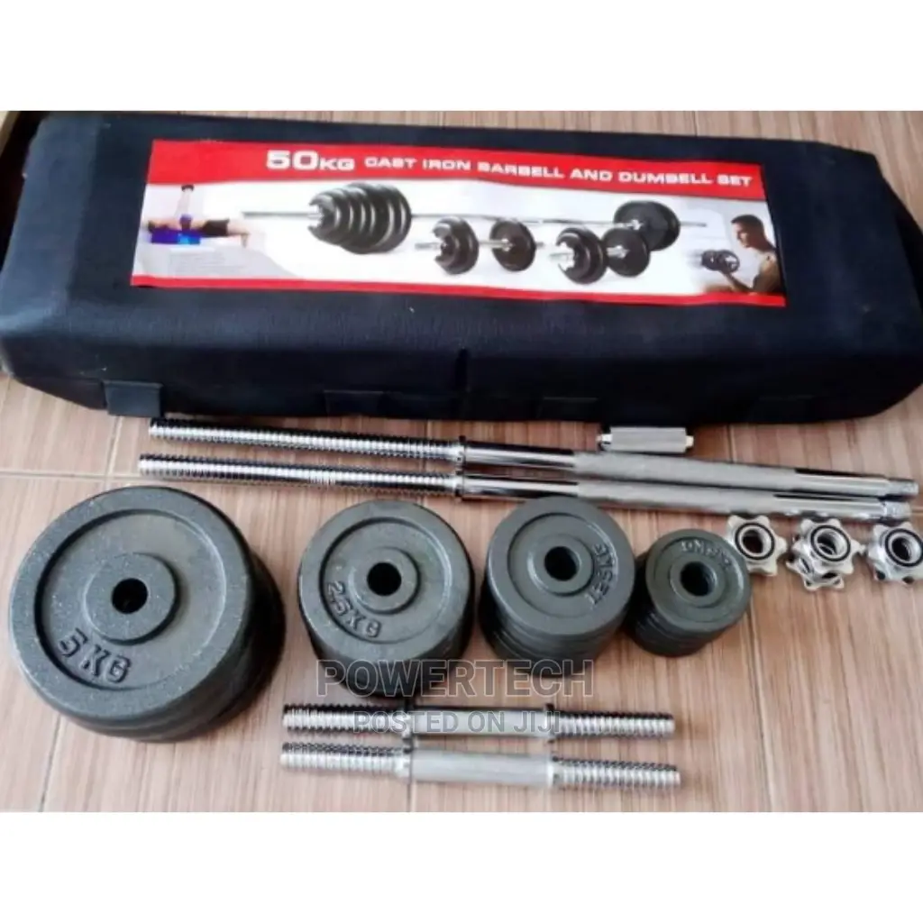 *50kg Barbell and Dumbbell Set*