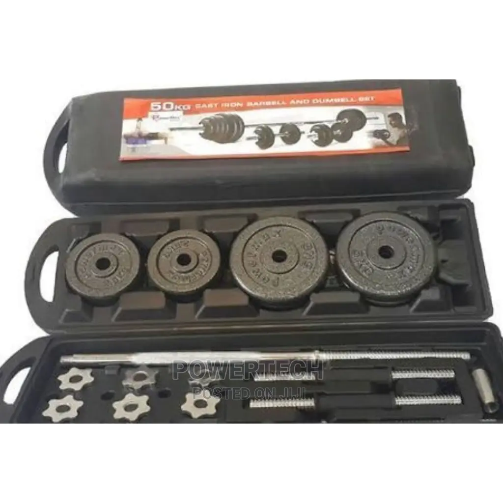 50kg Barbell and Dumbbell Set;