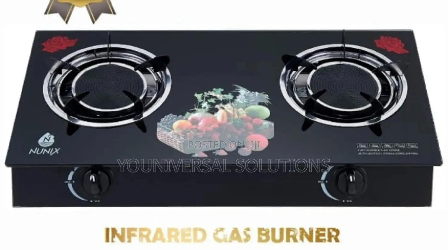 Nunix Infrared 2burner Cooker