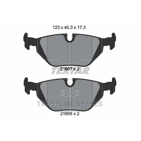 BMW E36,E46 - Textar, Rear Brake Pad Set.