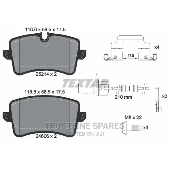 Audi A6,A7,Textar Front Brake Pad Set.