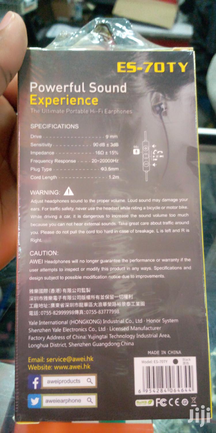 Awei ES- 70TY Hi-fi Earphone