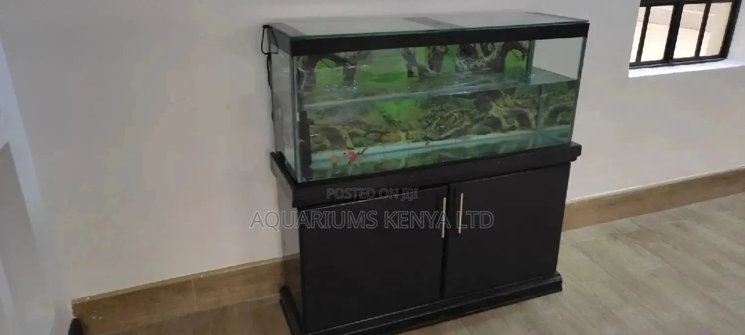 Black Aquarium With Stand