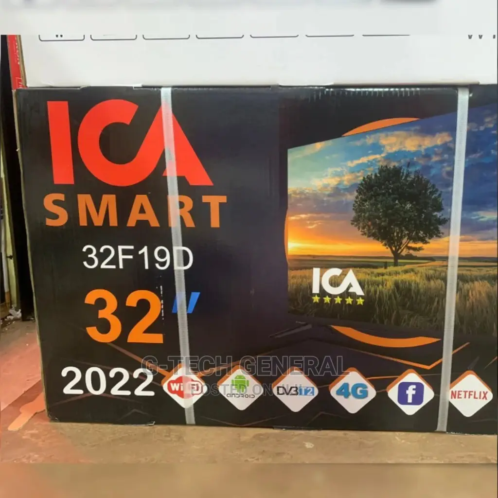 Ica 32" 2022 Latest Smart Android Tv,Frameless,Wi-Fi