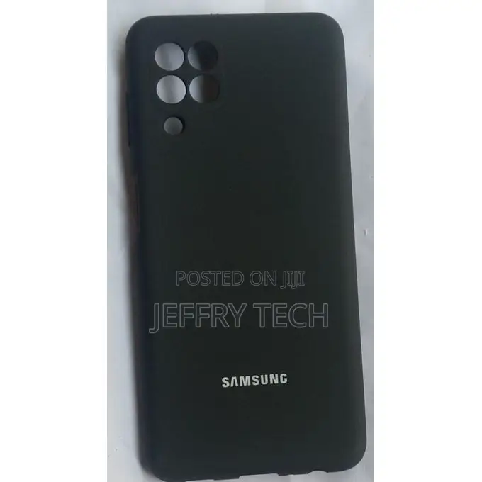 Samsung Galaxy A22 Silicone Back Case-Black