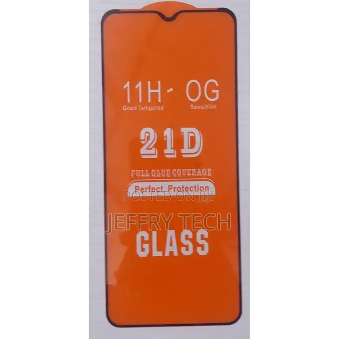 Tecno Spark 7p Tempered Glass Screen Protector - Black