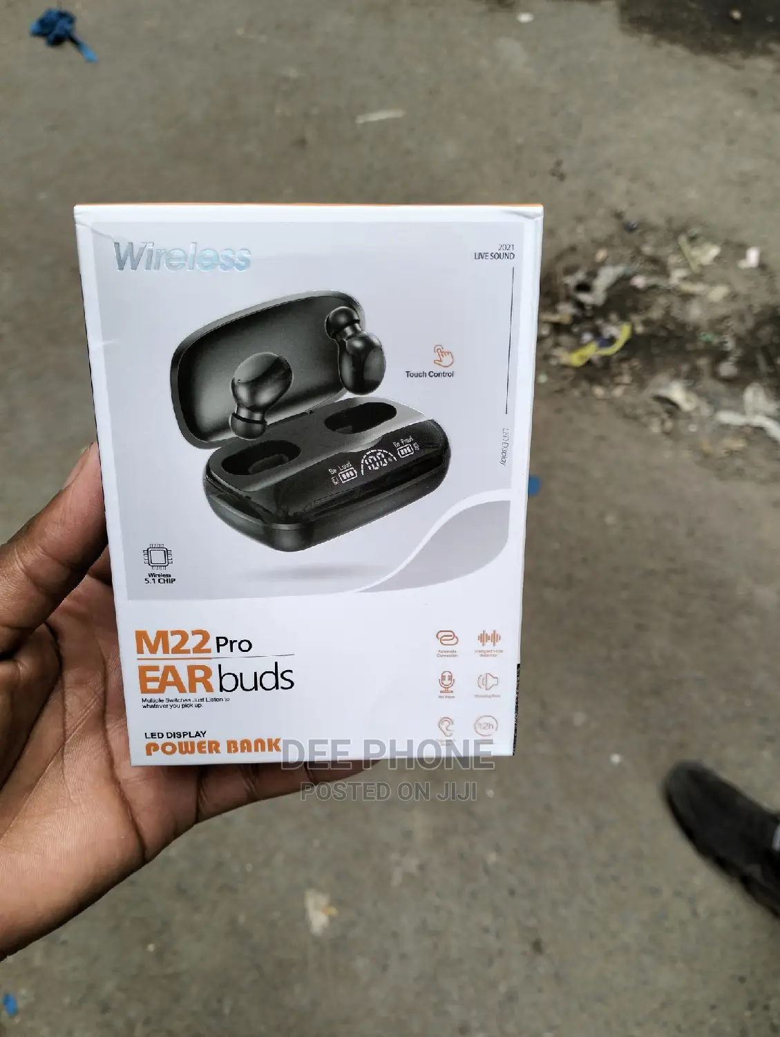 Wireless M22 Pro Bluetooth Earbuds.