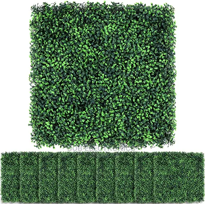 Artificial Green Lawn Boxwood Panels