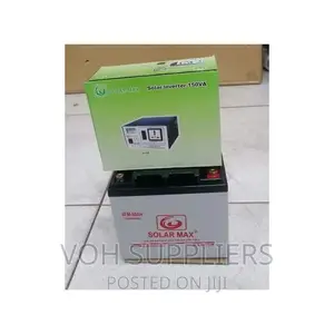 Solarmax 80ah Solar Battery+150W Power Inverter